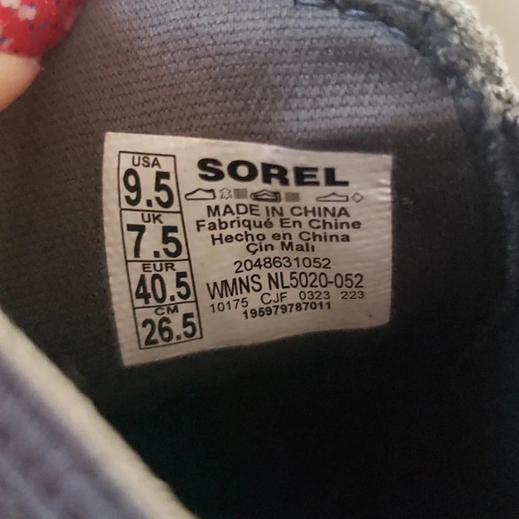 Sorel Women 9.5 Leather Waterproof Gray Ankle Slip-On Chelsea Booties New - Picture 3 of 6
